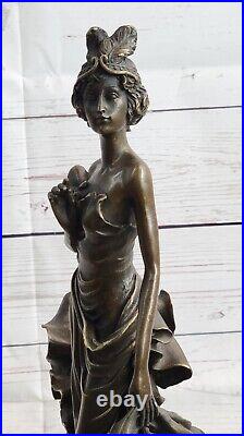 De Collection Main Fabriqué Femme Danseuse Bronze Mode Modèle Sculpture Art Déco