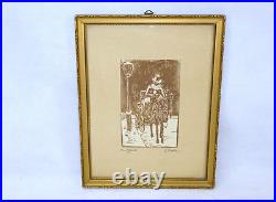 De La Collection Privée Berlinoise Linogravure Lino Art Déco Image Vers 1920 De La Collection Privée Berlinoise Linogravure Lino Art Déco Image Vers 1920