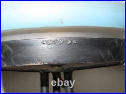 Design Lampe Vintage Lampadaire Probablement Art Déco Avec Belle Peinture Signé