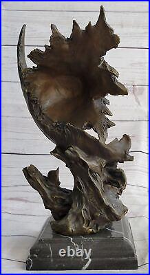 Détaillé Rare Aigle Marbre Sculpture Buste Bronze Tête Collection Art Déco Gift