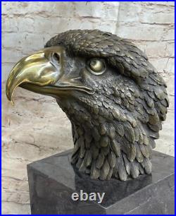 Détaillé Rare Aigle Marbre Sculpture Buste Bronze Tête Collection Art Déco Soldé Détaillé Rare Aigle Marbre Sculpture Buste Bronze Tête Collection Art Déco Soldé