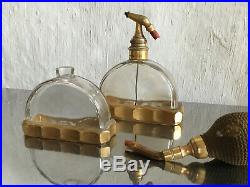 Deux flacons Baccarat France art deco 1925 Sue et Mare parfum