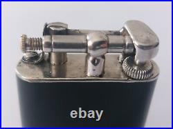 Dunhill Set Unique Petrol Lighter Cigarette Case Silver Lacquer Briquet Art Deco