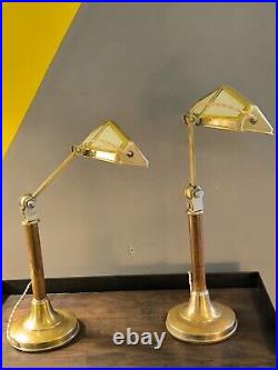 Duo Lampes Pirouett France 1930 Vintage Collection