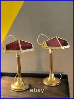 Duo Lampes Pirouett France 1930 Vintage Collection