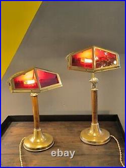 Duo Lampes Pirouett France 1930 Vintage Collection