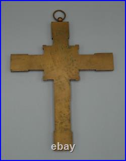 Edmond Henri Becker, Crucifix d'applique en bronze Art Déco, 1930