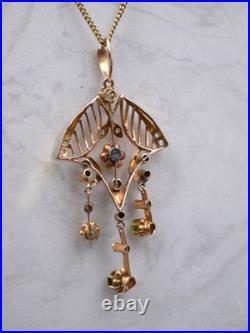 Émeraudes Art Nouveau 56 Zolotniki Tsar 585 Or Rose Bijoux Art Déco Russie
