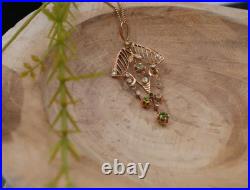 Émeraudes Art Nouveau 56 Zolotniki Tsar 585 Or Rose Bijoux Art Déco Russie