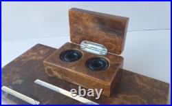 Encrier Art Déco Onyx Années 1920 AL726