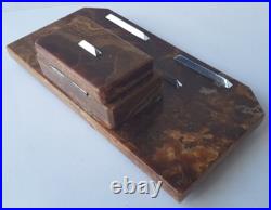 Encrier Art Déco Onyx Années 1920 AL726