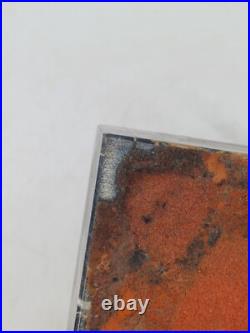 Encrier Art Déco en marbre et bronze Mouette sur boule verre 1930