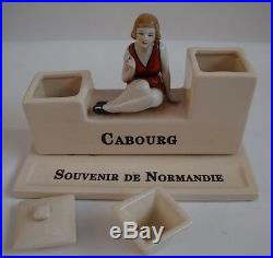 Encrier Ecritoire Baigneuse Normandie Cabourg Style Art Deco Style Art Nouveau