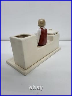 Encrier Ecritoire Figurine Baigneuse Normandie Deauville Style Art Deco Style Ar