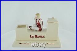 Encrier Ecritoire Figurine Baigneuse Normandie La Baule Style Art Deco Porcelain