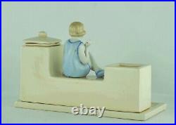 Encrier Ecritoire Figurine Baigneuse Normandie Trouville Style Art Deco Style Ar