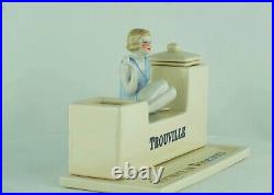 Encrier Ecritoire Figurine Baigneuse Normandie Trouville Style Art Deco Style Ar