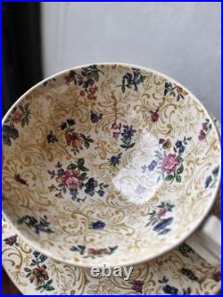 Ensemble Tasse Art Deco France 1920 Peint À La Main