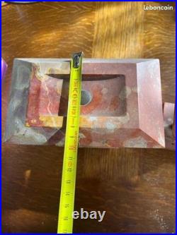 Ensemble de Cheminée en Onyx, Art Déco avec clé vintage