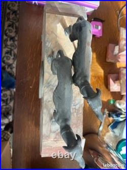 Ensemble de Cheminée en Onyx, Art Déco avec clé vintage