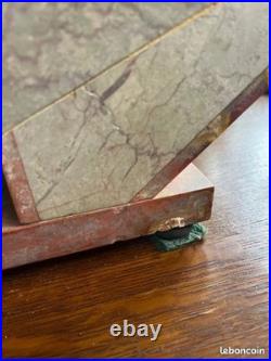 Ensemble de Cheminée en Onyx, Art Déco avec clé vintage