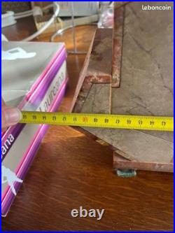 Ensemble de Cheminée en Onyx, Art Déco avec clé vintage