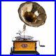 Entonnoir-Gramophone-His-Masters-Voice-Tourne-Disque-Art-Deco-Shellac-Plaque-01-wrht