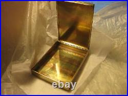 Etui A Cigarettes Or 14k 160 Gr Platine Diamants Signee Charlton & Co Art Deco