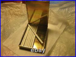 Etui A Cigarettes Or 14k 160 Gr Platine Diamants Signee Charlton & Co Art Deco