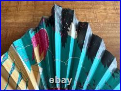 Éventail Publicitaire Art Deco En Papier Français Liqueur Marie Brizard