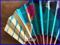 Éventail Publicitaire Art Deco En Papier Français Liqueur Marie Brizard