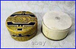 Face Powder Box Ancienne Boite A Poudre Art Deco J. Giraud Odorantis Paris 1930