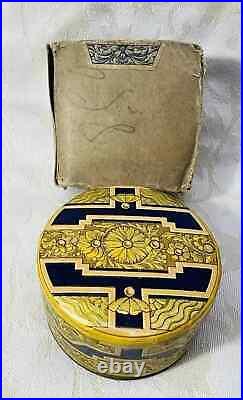 Face Powder Box Ancienne Boite A Poudre Art Deco J. Giraud Odorantis Paris 1930