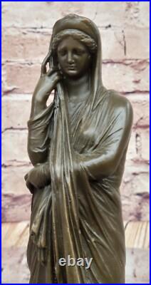 Fait Bronze Maiden Statue par J. La Art Déco de Collection Ouvre Solde Fait Bronze Maiden Statue par J. La Art Déco de Collection Ouvre Solde