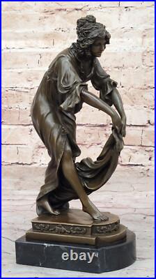 Figure De Collection En Bronze'Shawl Dancer' Art Déco Signée Par C J R Colinet