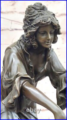 Figure De Collection En Bronze'Shawl Dancer' Art Déco Signée Par C J R Colinet