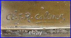 Figure De Collection En Bronze'Shawl Dancer' Art Déco Signée Par C J R Colinet