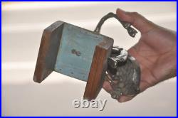 Figurine De Musicien Art Déco Unique En Bois Et Laiton Fait Main