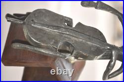 Figurine De Musicien Art Déco Unique En Bois Et Laiton Fait Main