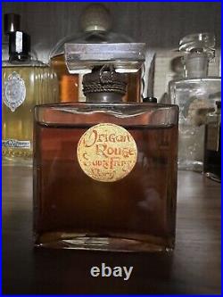 Flacon Ancien Parfum Vintage Sauzé frères origan rouge rare art déco