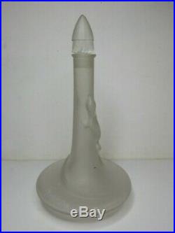 Flacon de parfum Art Deco French Perfume Bottle Depinoix Lubin au Soleil 21cm