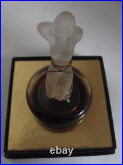 Flacon parfum ISADORA extrait 15ml P O flacon style art deco serti et coffret