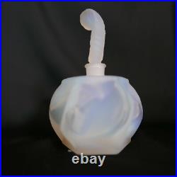 Flacon parfum verre opalescent ART DECO Sabino, Lalique, Etling, verlys 9 cm
