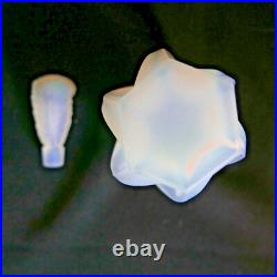 Flacon parfum verre opalescent ART DECO Sabino, Lalique, Etling, verlys 9 cm