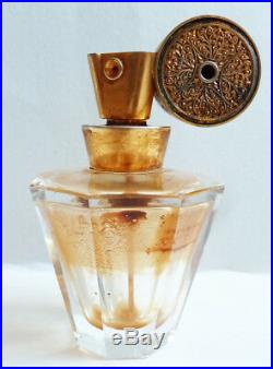 Flacon vaporisateur de parfum cristal BACCARAT  Art Deco bottle perfume
