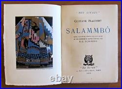 Flaubert SALAMMBO Éd. Le Livre, 1923 Ill SCHMIED Tirage Limité ART DÉCO Flaubert SALAMMBO Éd. Le Livre, 1923 Ill SCHMIED Tirage Limité ART DÉCO