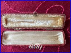 France Art Deco Cigarette holder Ambre Pur Original leather box RARE