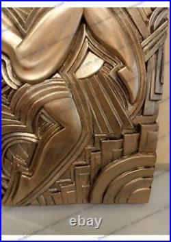 Grand Bas-relief Art Déco Folies Bergères Maurice Picaud 48x47cm Art