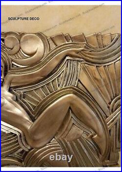 Grand Bas-relief Art déco danseuse Folies bergère d'après Maurice Picaud Grand Bas-relief Art déco danseuse Folies bergère d'après Maurice Picaud