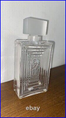 Grand flacon parfum ancien signé Lalique Duncan Cristal Art Deco